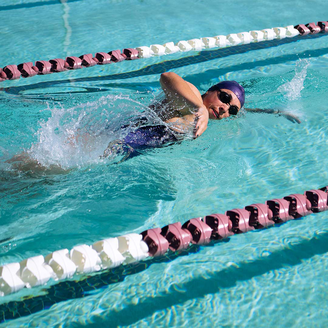 Woman lap swimming 