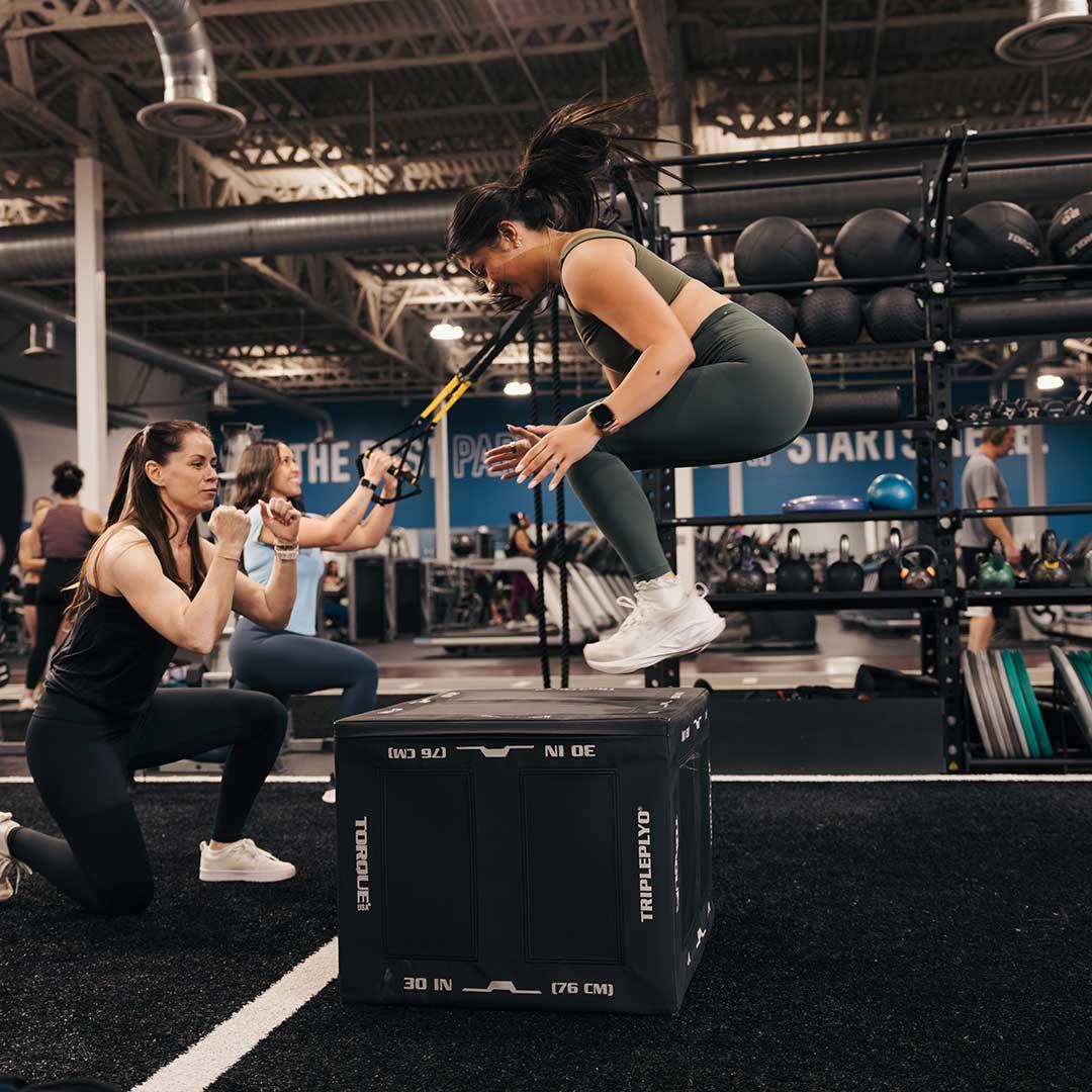 Personal Trainer and client